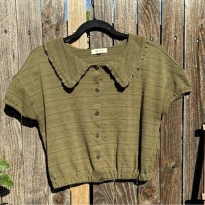 Madewell Ruffle Collared Top